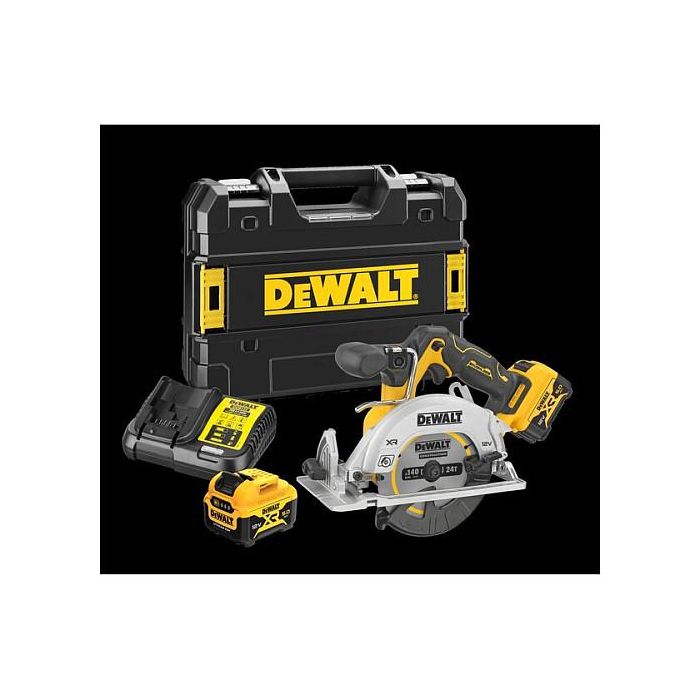 DeWALT Sierra Circular Inalámbrica 12V, Disco 14 cm 3600 RPM, Ajuste de Corte Biselado, Batería de Litio, DCS512P2-QW 4