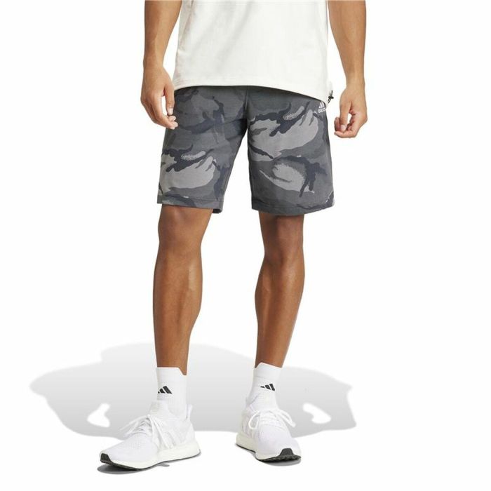Pantalón Corto Deportivo Adidas Camo Gris 4