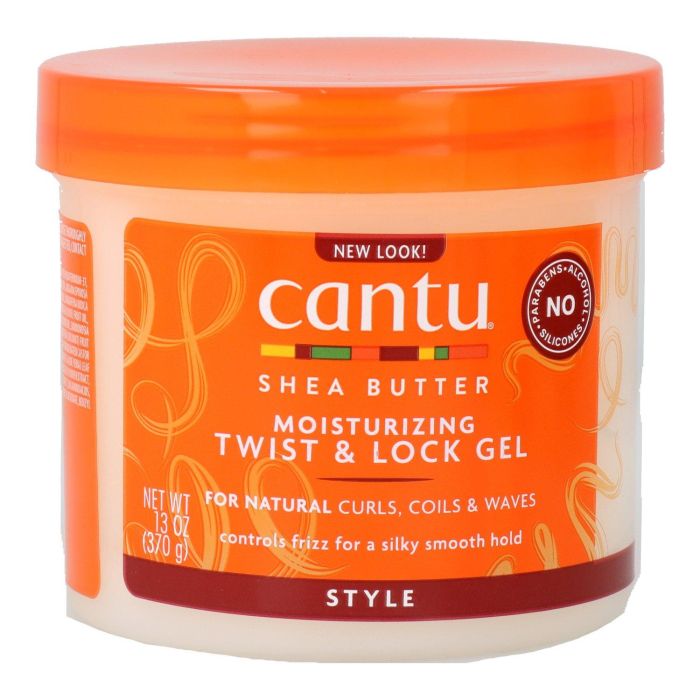 Cantu Crema Hidratante para Pelo Natural con Manteca de Karité Twist & Lock Gel 370g - Elimina Frizz, Rizos Suaves y Brillantes Cantu Crema Hidratante para Pelo Natural con Manteca de Karité Twist & Lock Gel 370g - Elimina Frizz, Rizos Suaves y Brillantes