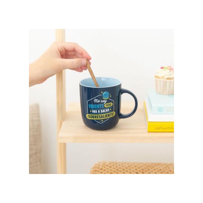 Mr. Wonderful Taza WOA11329ES No Soy Vidente, Pero Vas A Sacar ¡Un Sobresaliente! Cerámica Multicolor 0.37L 1 Mr. Wonderful Taza WOA11329ES No Soy Vidente, Pero Vas A Sacar ¡Un Sobresaliente! Cerámica Multicolor 0.37L 1