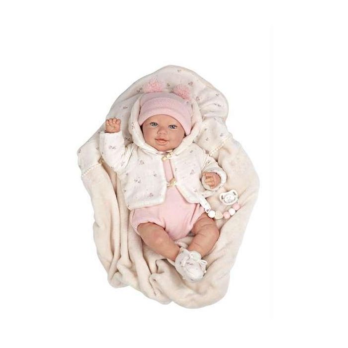 Muñeca reborn arias 45 cm elba c/manta 19 Muñeca reborn arias 45 cm elba c/manta 19