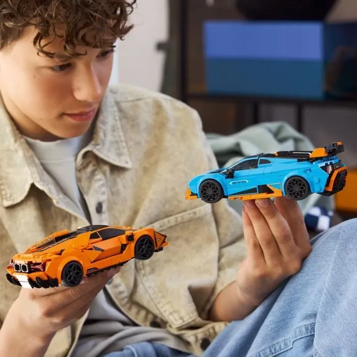 Lego Speed Champions Lamborghini Revuelto y Huracán STO 77238 Coche de Construcción para Niños +10 Años 3