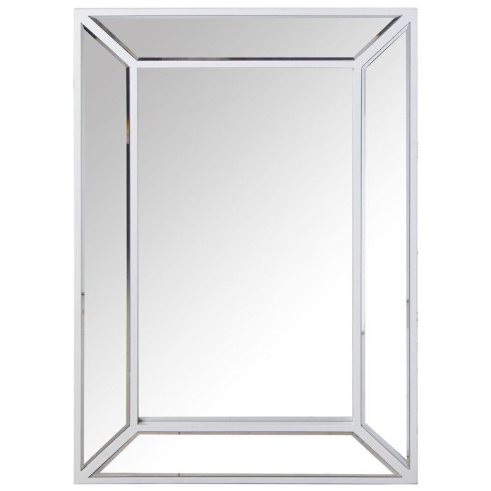 Espejo de pared Alexandra House Living Blanco Rectangular