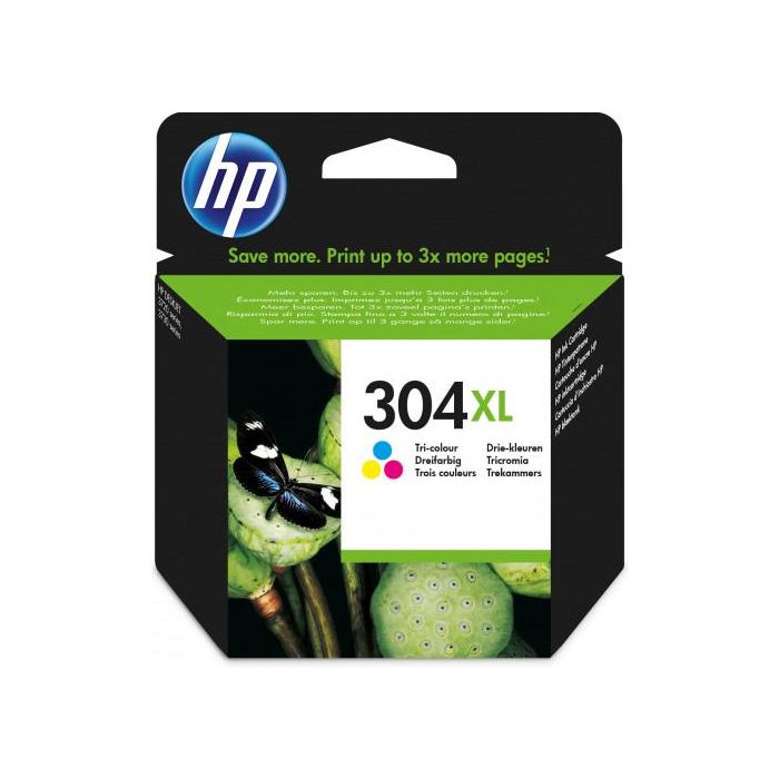 HP DeskJet 3720 / Envy 5030 Cartucho HP nº304XL Tri-color 0 HP DeskJet 3720 / Envy 5030 Cartucho HP nº304XL Tri-color 0
