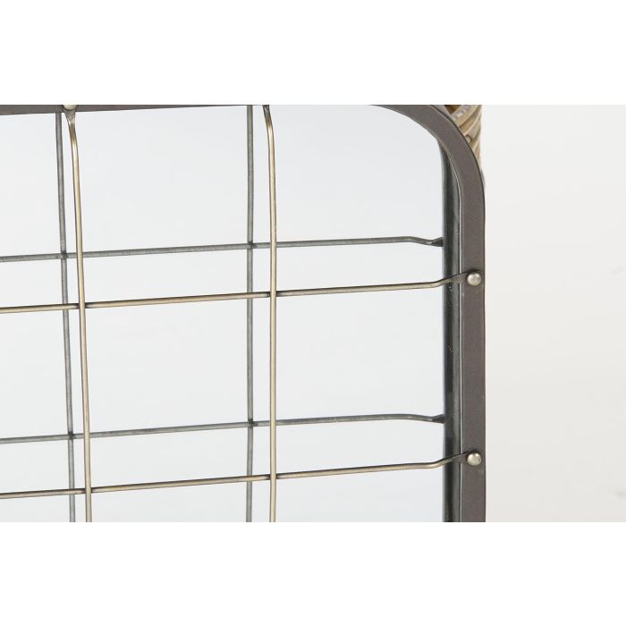 Espejo de pared DKD Home Decor Negro Dorado 45,5 x 7,5 x 55 cm Vintage 2