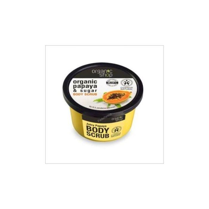 ORGANIC SHOP Exfoliante Corporal Renovador de Papaya y Azúcar Natural 250ml