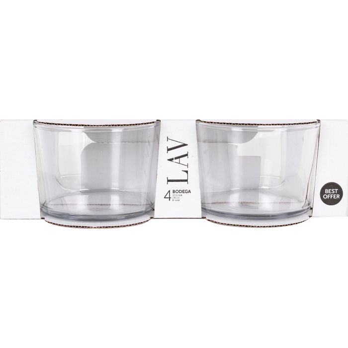 Set de Vasos LAV (4 uds) 4 Unidades 240 cc 1