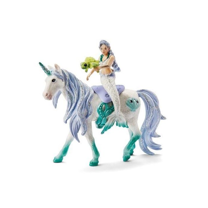 Schleich 70594 Figura unicornio sirena en el mar Bayala, 4 piezas, para niños a partir de 5 años 1