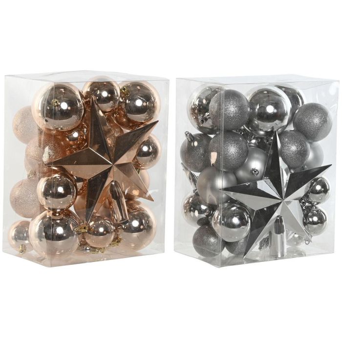 Bola Decoracion Navidad Moderna DKD Home Decor Dorado 13 x 26 x 20 cm Set de 33 (2 Unidades)