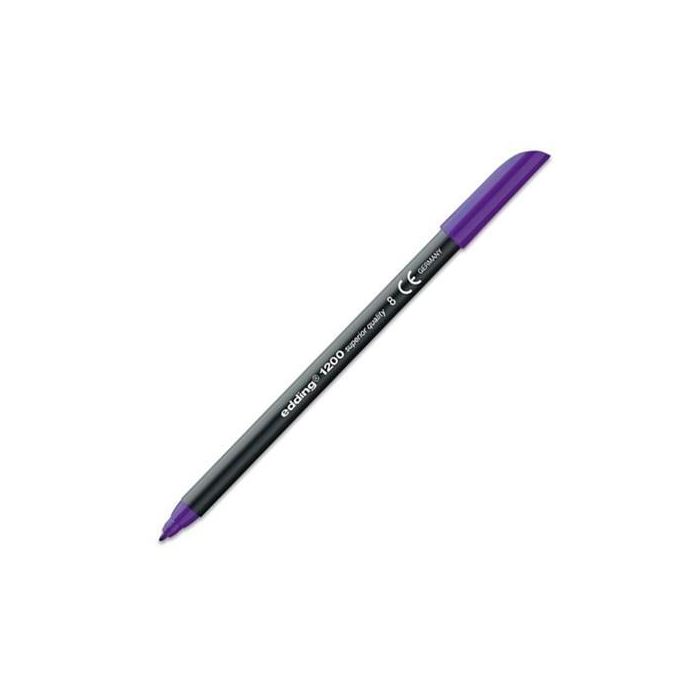 Edding Rotulador 1200 Punta Fina Violeta, tinta base agua, 1 mm, para papel claro (10 unidades) (10 Unidades)