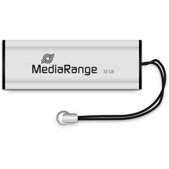 MEDIARANGE MR916 Pendrive USB 32GB 3.2 Gen 1 Tipo-A 70MB/s Lectura Deslizable Negro/Plata 1 MEDIARANGE MR916 Pendrive USB 32GB 3.2 Gen 1 Tipo-A 70MB/s Lectura Deslizable Negro/Plata 1