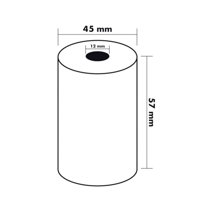 Rollo Sumadora Q-Connect Termico 57x45x11 mm 58 gr Sin Bisfenol A 10 unidades 6