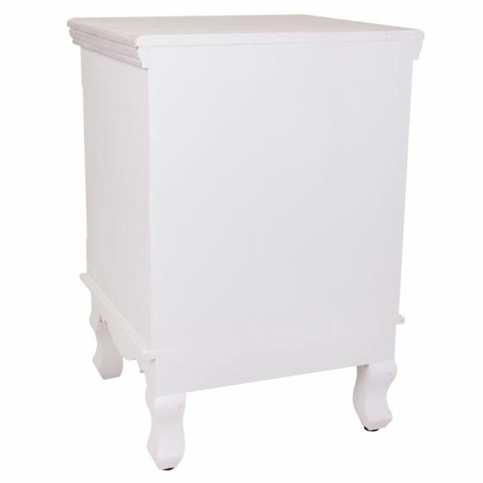 Mesita de Noche Alexandra House Living Blanco 33 x 53 x 37 cm 3