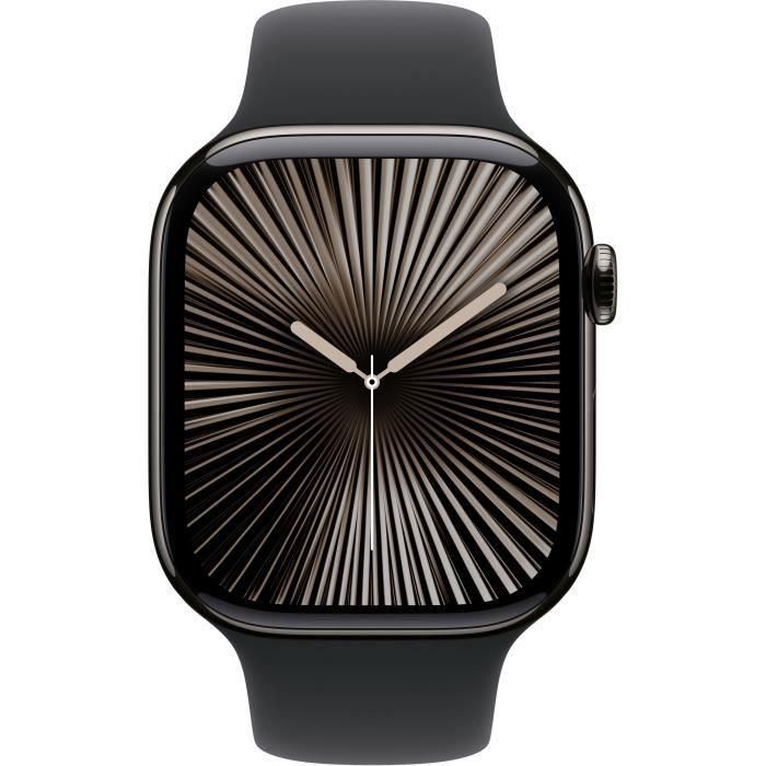 Apple Watch Series 10 GPS + Cellular - 46 mm - Caja de titanio color pizarra - Correa deportiva negra - S/M 1 Apple Watch Series 10 GPS + Cellular - 46 mm - Caja de titanio color pizarra - Correa deportiva negra - S/M 1