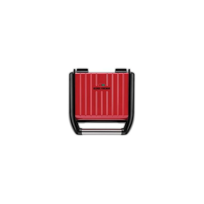 George Foreman 25040-56 Grill Eléctrico Family Rojo, 5 raciones, placas antiadherentes, reduce hasta 42% de grasa