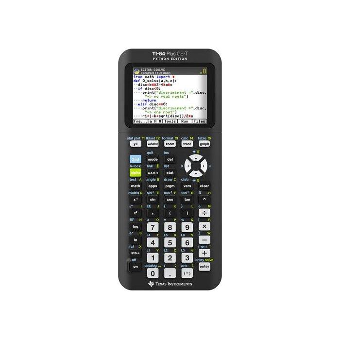 Texas Instruments TI-84 Plus CE-T Python Calculadora Gráfica Color Científica 10 Líneas 3MB ROM 154KB RAM Alta Resolución