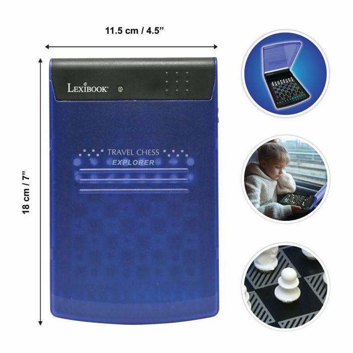 Lexibook AAAMI93721 Juego de Ajedrez Electrónico de Viaje 9 Lexibook AAAMI93721 Juego de Ajedrez Electrónico de Viaje 9