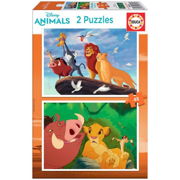 Educa Puzzle Infantil 'El Rey León' 2x48 Piezas | Rompecabezas Doble de Disney para Niños y Niñas de 4 a 6 Años 1 Educa Puzzle Infantil 'El Rey León' 2x48 Piezas | Rompecabezas Doble de Disney para Niños y Niñas de 4 a 6 Años 1