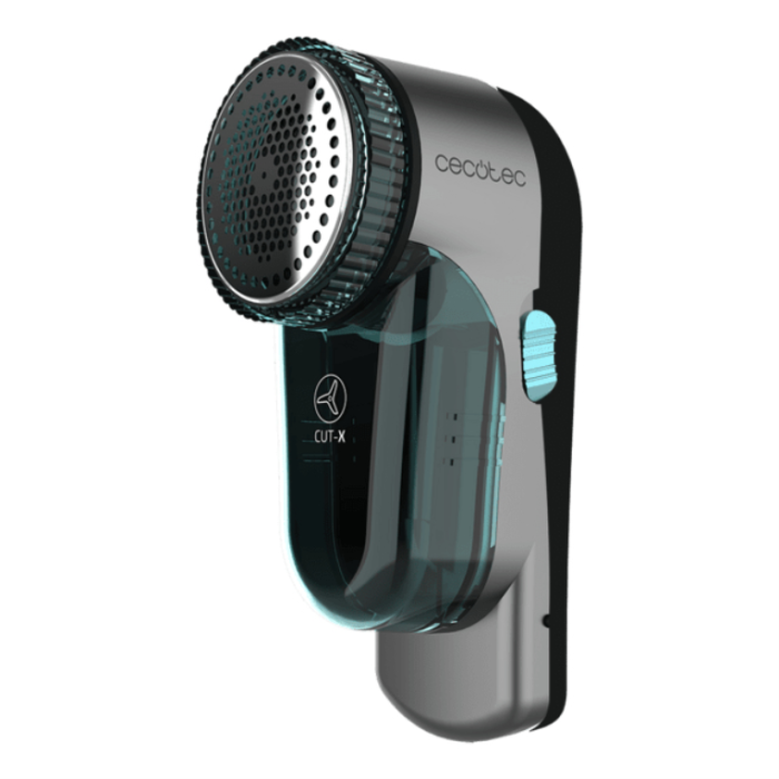 Cecotec 05748 Rasuradora de Pelusa Eléctrica con Batería Recargable, 45 min de Autonomía, Cuchilla de Acero Inoxidable, Color Aguamarina y Negro