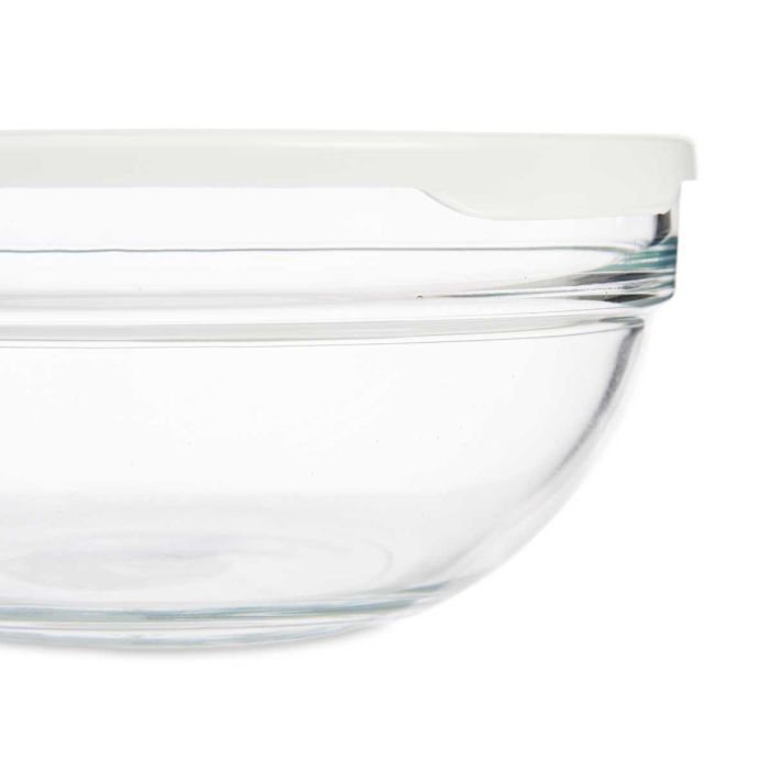 Fiambrera Redonda Chefs Con Tapa Blanca 1135Ml Pasabahce 17X7CM (4 Unidades) 3 Fiambrera Redonda Chefs Con Tapa Blanca 1135Ml Pasabahce 17X7CM (4 Unidades) 3
