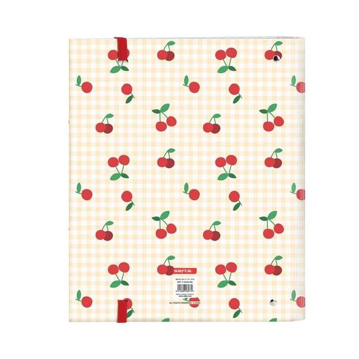 Carpeta de anillas Safta Cherry A4 Beige (27 x 32 x 3.5 cm) 1