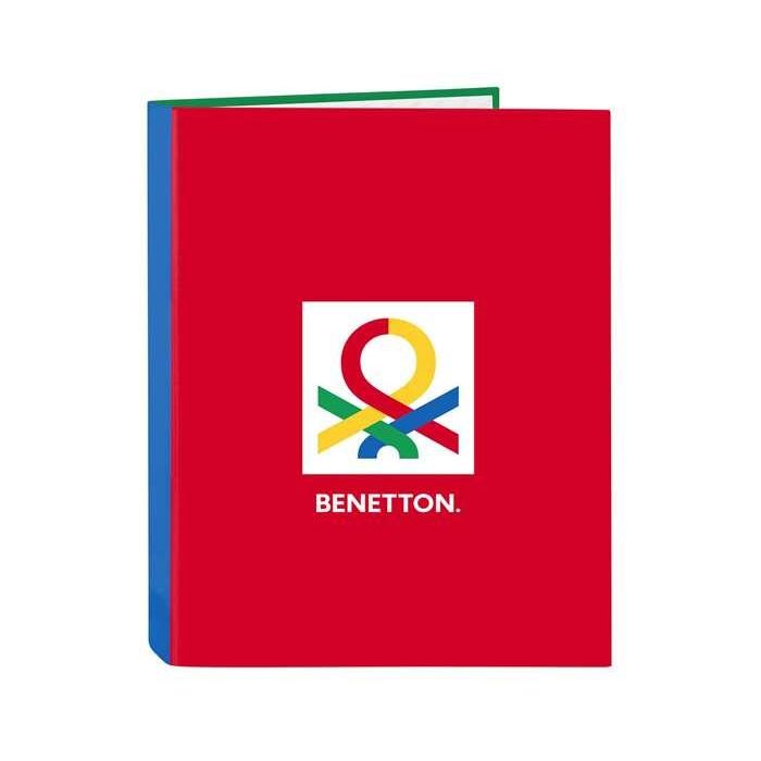 Carpeta de anillas Benetton Pop Gris A4 (26.5 x 33 x 4 cm) Carpeta de anillas Benetton Pop Gris A4 (26.5 x 33 x 4 cm)