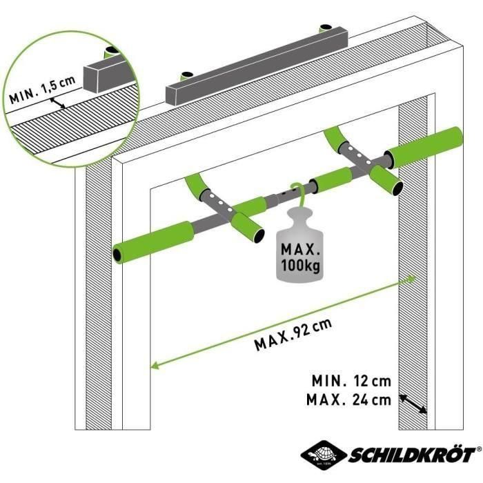 Barra para puerta elevable - Multifuncional - SCHILDKRÖT 2