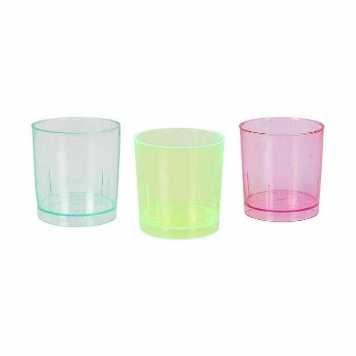 Set de Vasos de Chupito Algon Reutilizable Multicolor 10 Piezas 30 ml (100 Unidades) 1