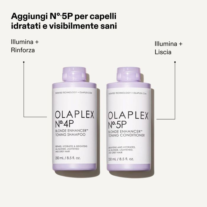 Olaplex Blonde Enhancer Toning Champú Nº-4P 250 ml - Limpia, tonifica y repara cabello hidratado 1