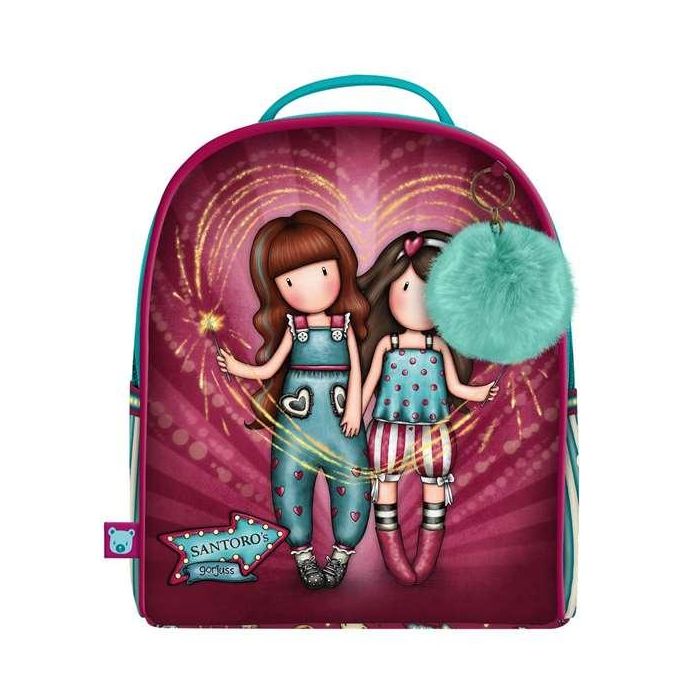 Mochila Escolar Gorjuss Fireworks Granate 20 x 22 x 10 cm 2