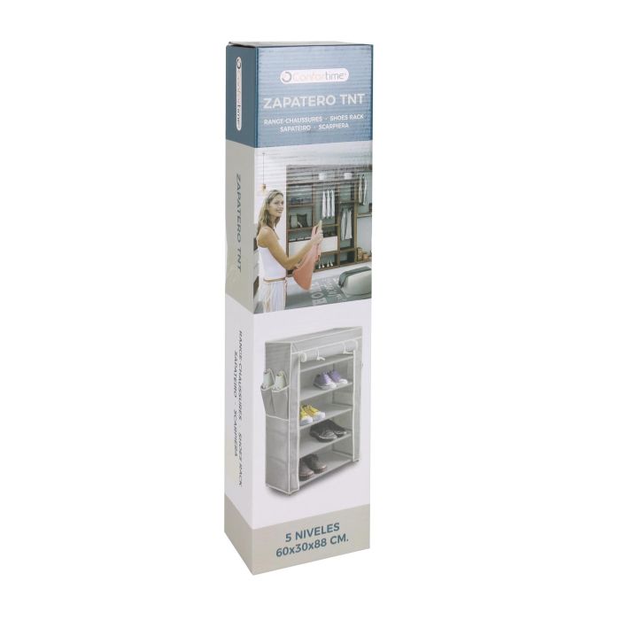 Zapatero TNT 60x30x88 cm Confortime - Organizador de calzado (5 Unidades) 4 Zapatero TNT 60x30x88 cm Confortime - Organizador de calzado (5 Unidades) 4