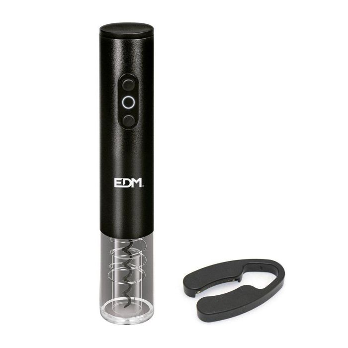 Edm Sacacorchos Eléctrico para Botellas de Vino con Iluminación LED Azul, Abre hasta 90 Botellas, Funciona con 4 x AA (No Incluidas) Edm Sacacorchos Eléctrico para Botellas de Vino con Iluminación LED Azul, Abre hasta 90 Botellas, Funciona con 4 x AA (No Incluidas)
