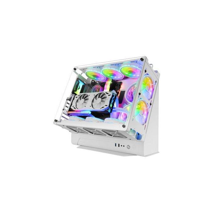 Mars Gaming MCZ MCB - Caja PC Torre ATX/MicroATX/Mini-ITX con ventana de cristal templado - 475x293x443mm