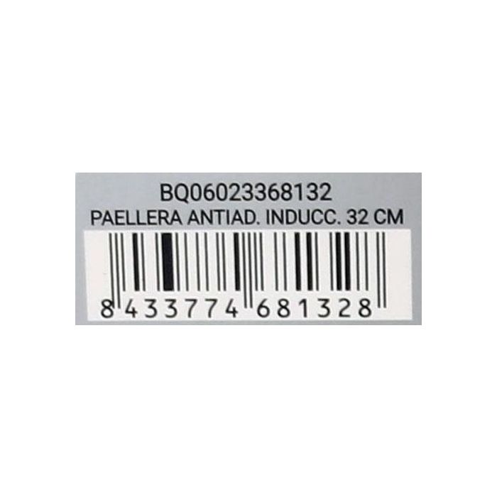 Paellera Antiadherente para Inducción 32 cm Quttin (6 Unidades) 5 Paellera Antiadherente para Inducción 32 cm Quttin (6 Unidades) 5