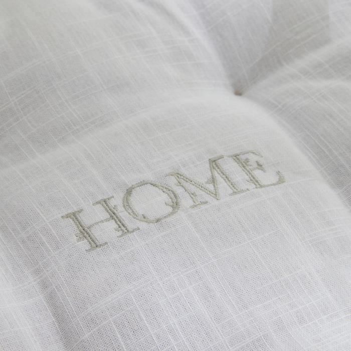 Cojín de suelo - HOY - CHARME - Slub x Chambray x Bordado Capucine - 40 x 40 x 10 cm 2 Cojín de suelo - HOY - CHARME - Slub x Chambray x Bordado Capucine - 40 x 40 x 10 cm 2