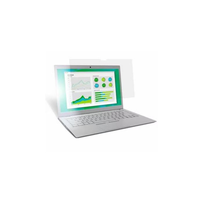 3M AG156W9B Filtro Antirreflejos Mate para Portátil 15.6'' 16:9 Compatible Táctil, Reduce Brillos y Huellas