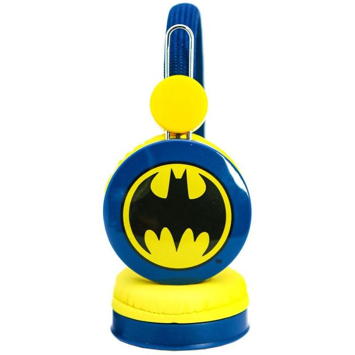 OTL Technologies Auriculares infantiles Batman DC Comics con volumen limitado 85dB y conector jack 3.5mm para niños 3-7 años