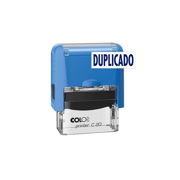 Colop Sello Printer C20 Formula " Duplicado " Almohadilla E-20 14x38 mm Azul Colop Sello Printer C20 Formula " Duplicado " Almohadilla E-20 14x38 mm Azul