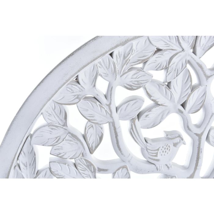 DKD Home Decor Decoración de Pared Árabe con Diseño de Árbol en MDF Blanco, 80 x 80 cm 2 DKD Home Decor Decoración de Pared Árabe con Diseño de Árbol en MDF Blanco, 80 x 80 cm 2