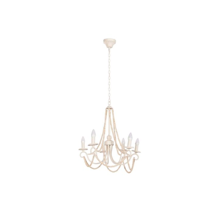 Lampara Techo Shabby DKD Home Decor Marron Claro Blanco 53 x 55 x 60 cm 3 Lampara Techo Shabby DKD Home Decor Marron Claro Blanco 53 x 55 x 60 cm 3