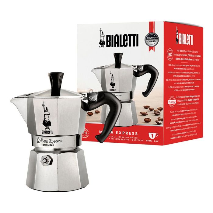 Cafetera Italiana Bialetti 0001161 Plateado 60 ml Cafetera Italiana Bialetti 0001161 Plateado 60 ml