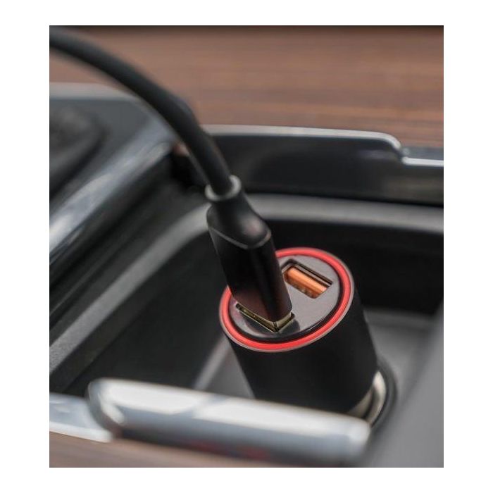 FOREVER Adaptador Coche 2 Puertos USB QC3.0 Carga Rápida 30W (2.4A)