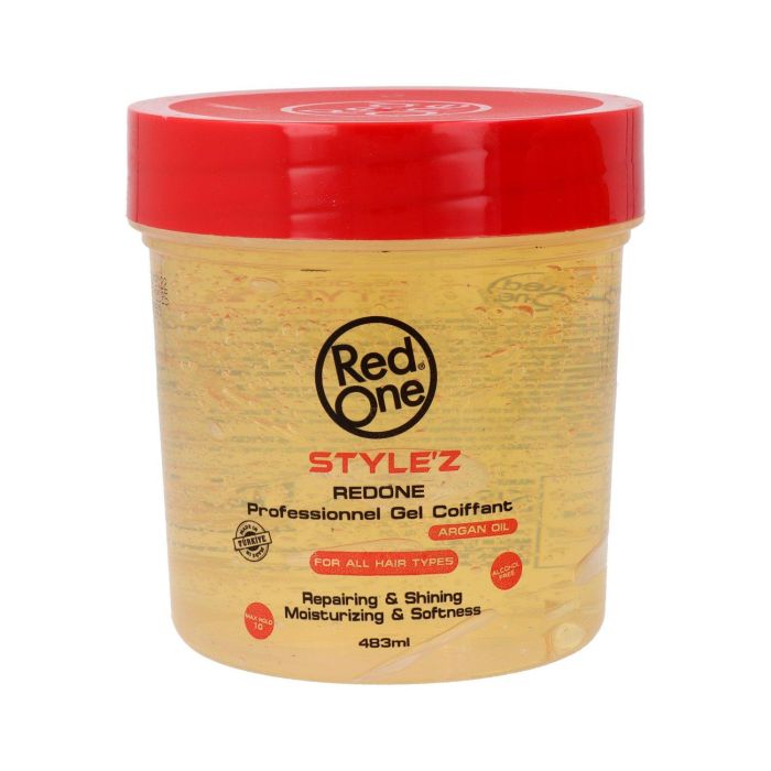 Red One Gel Fijador con Aceite de Argán 483 ml Red One Gel Fijador con Aceite de Argán 483 ml