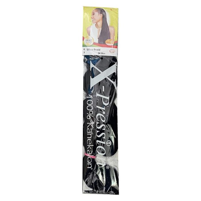 X-Pression Extensión de Pelo Sintético 100% Kanekalon Azul Oscuro X-Pression Extensión de Pelo Sintético 100% Kanekalon Azul Oscuro