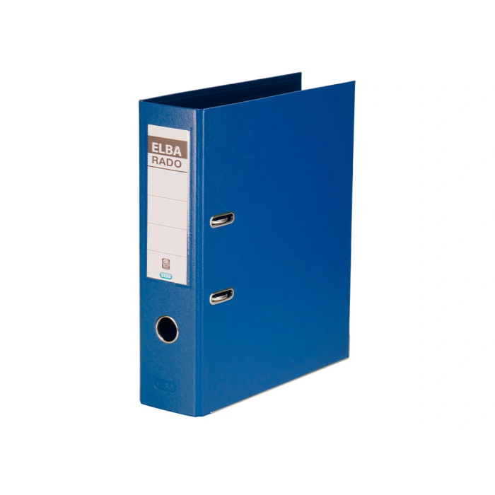 Elba Archivador de Palanca DIN A4 Azul Lomo 80 mm Rado Plast Carton Forrado 1