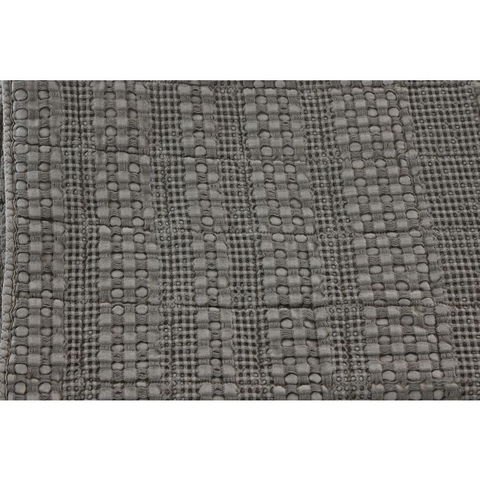 DKD Home Decor Colcha 2 c25 Boho Gris 260 x 180 cm (2 Unidades) de Algodón y Poliéster 2