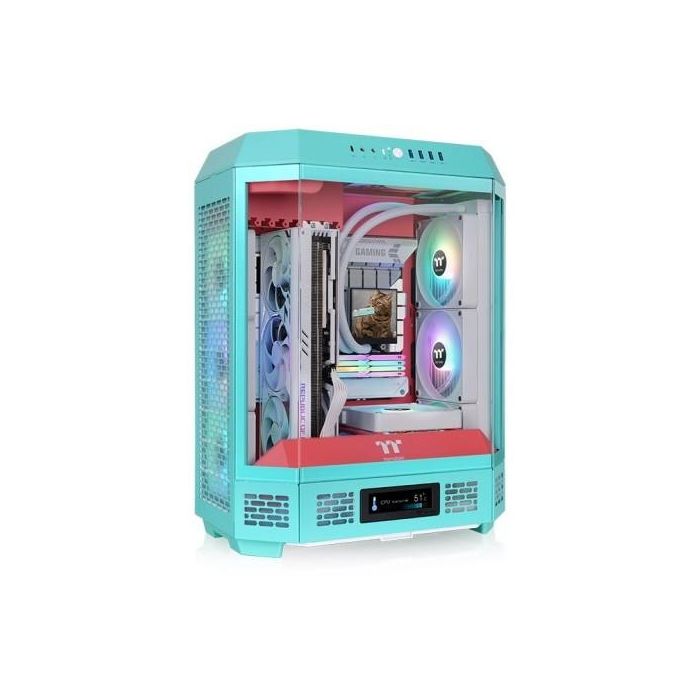 Thermaltake The Tower 600 Midi Tower PC ATX/microATX/Mini-ITX Menta con Ventana Templada para Gaming