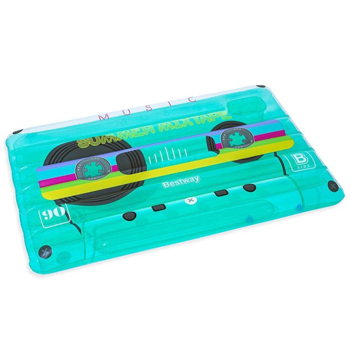 Bestway Colchoneta Hinchable Retro Cassette 174x117 cm Playa y Piscina 43649 Bestway Colchoneta Hinchable Retro Cassette 174x117 cm Playa y Piscina 43649