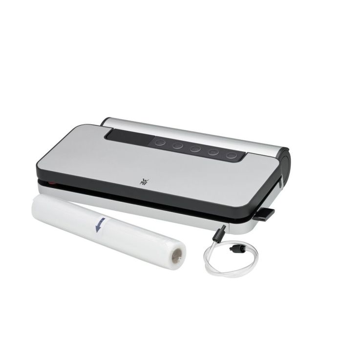 WMF Lono 0419070011 Envasador al Vacío de Acero Inoxidable 90 W, Ancho de Trabajo 30 cm, Incluye Rollo y 5 Bolsas