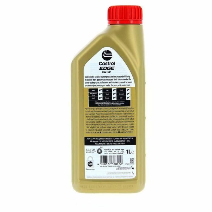 Castrol EDGE 5W-40 Aceite de motor - 1L 1 Castrol EDGE 5W-40 Aceite de motor - 1L 1